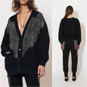Raquel Allegra $425 Jackie Cardigan Oversize fit size 0 100% Cotton